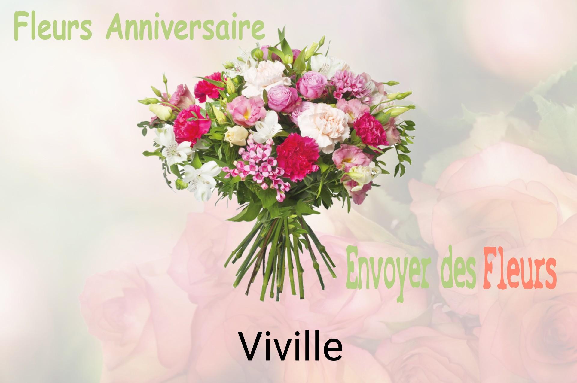 Bouquet de fleurs d’anniversaire livré à Viville